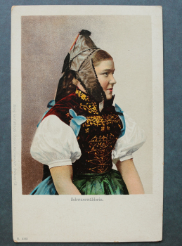 Postcard PC Black Forest Girl 1905-1925